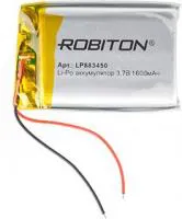 LP883450, Аккумулятор литий-полимерный (Li-Pol) 1600мАч 3.7В, с защитой