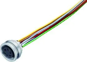 09-0128-702-07, Круглый разъем, 423/723/425 Series, Гнездо с Монтажом в Панель, 7 контакт(-ов), Обжимное Гнездо