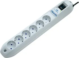 PILOT-GL(1.8м), Удлинитель сетевой с фильтром, 6 розеток