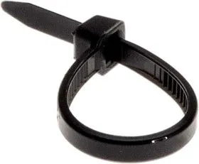 07-0081, Хомут-стяжка кабельная нейлоновая 80 x2,5 мм, черная, упаковка 100 шт.