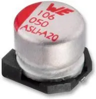 865080340002, SMD электролитический конденсатор, Radial Can - SMD, 15 мкФ, 16 В, Серия WCAP-ASLI