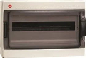 Бокс ОП IP65 18м сер/дым. двер. клемм. с замком DKC 85918