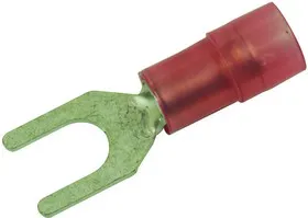 MC29602, TERMINAL, SPADE/FORK, #8, CRIMP, RED