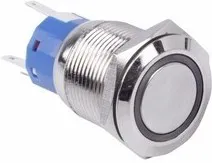 36-3260, Кнопка антивандальная 16 220В Фикс (5с) ON-OFF/OFF-ON красная