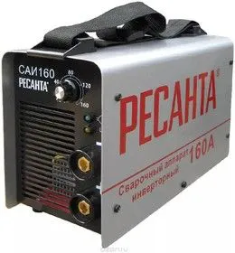 САИ 160, Сварочный аппарат инверторный,154В-242В, макс.4,8кВт, 10А-160А, ПВ 70%, напр. холостого хода 80В