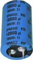 80D101P250JA2DE3, ALUMINUM ELECTROLYTIC CAPACITOR 100UF, 250V, +30,-10%, SNAP-IN