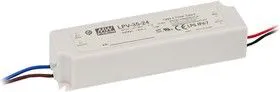 LPV-35-15, AC/DC LED, 36Вт, IP67, 15В/2,4А