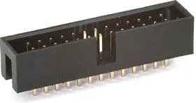 BH-26 (DS1013-26S) (IDC-26MS), Вилка на плату прямая 26 конт. 2.54мм