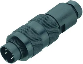 09-0171-25-08, Круглый разъем, 723 Series, Штекер на Кабель, 8 контакт(-ов), Контакт под Пайку, С Резьбой