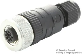 207DR9 NC081, Разъем Кабеля, 5-полюсный, M12, штекер, ALPHA CONNECT Series, M12, Male, 5 Positions