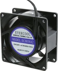 EC8038A2HBL, Вентилятор 220В, 80х80х38мм , подш. качения, 2300 об/мин