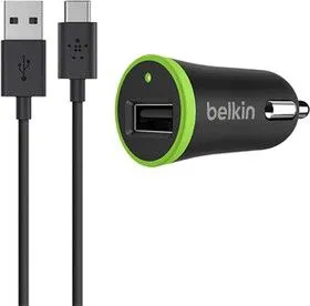 F7U002bt06-BLK, Зарядное устройство Belkin АЗУ MICRO CAR, 2.1A,UNIVERSAL, Кабель USB A-USB C,1.8m, BLK