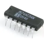 IN74AC34N (п/п 18г.), Шесть повторителей [2102Ю.14-В] (= КР1554ЛИ9)