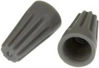 HE1, TERMINAL CLOSED END SPLICE TWIST-ON GREY