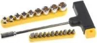 2540-H20, Отвертка Т-образная + 20 насадок (биты+головки)