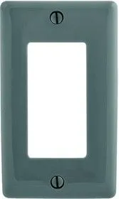 NP26GY, WALL PLATE, NYLON, 1 GANG, GRAY