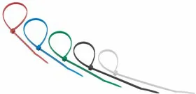 07-0208-25, Хомут-стяжкa нeйлонoвая 200x3,6 мм, цветная, упаковка 25 шт.