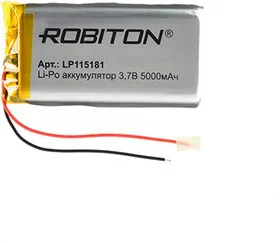 LP115181, Аккумулятор литий-полимерный (Li-Pol) 5000мАч 3.7В, с защитой