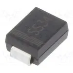SS34, Диод выпрямительный Шоттки, SMD, 40В, 3А, Ufmax 0,5В, DO214AA
