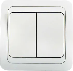 Выключатель 2-кл. CLASSICO 2023 бел. ASD / IN HOME 4680005959860