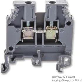 011511607, Клеммная колодка на DIN рейку, 2 вывод(-ов), 22 AWG, 10 AWG, 4 мм, Винт, 30 А