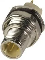 21033811430, SENSOR CONNECTOR, 4POS, PLUG, M12, PANEL