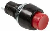 36-3080, Выключатель-кнопка 250V 1А (2с) (ON)-OFF Б/Фикс красная Micro