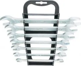 15240, Набор ключей рожковых, 8 х 22 мм, 7 шт., оцинкованный (КЗСМИ)