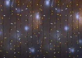 235-225, Гирлянда Светодиодный Дождь 2х1,5м, эффект мерцания,белый провод, 230 В, диоды ЖЁЛТЫЕ, 360 LED