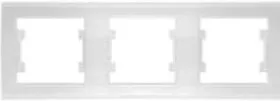Рамка 3-м Бриллиант горизонт. бел. UNIVersal 7947489