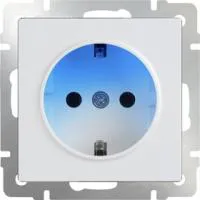 WL01-10-03/ Розетка с подсветкой (белая)