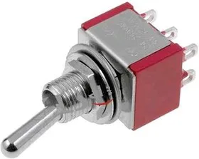 SMTS-202-2A1, Тумблер ON-ON (3A 125VAC, 1,5A 250VAC) DPDT 6P