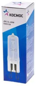 Лампа галогенная JDC 40Вт капсула G9 3000К 240В CL КОСМОС LKsmJDC220VCL40W