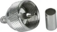 HYR-0604A (GU-604A) (UHF-7501A) (UHF-C58), Разъем UHF, штекер, RG-58, обжим (Crimp)