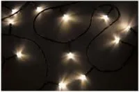 Гирлянда ТВИНКЛ ЛАЙТ LED (с контроллером 8 режимов) 4м 25LED 2Вт 220В IP20 тепл. бел. провод темн.-зел. ПВХ NEON-NIGHT 303-016