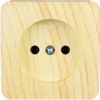 Розетка 1-м ОП VIOLA без заземл. беленый дуб LEZARD 751-5200-121