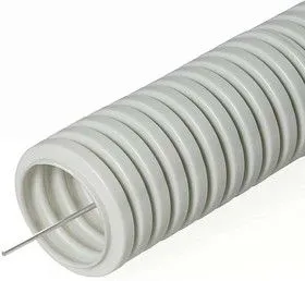 Труба гофрированная ПВХ d32мм с зондом сер. (уп.50м) Урал Пак ГФ-0100732-050
