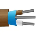 XF-1282-FAR, Thermocouple Cable, Type T, IEC, PVC Insulated & Screened, 7/0.2 mm, 25 m