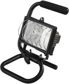 SV-57121-B, Прожектор галогеновый СВЕТОЗАР переносной с подставкой, цвет черный, 150 Вт