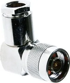 HYR-0305E (GN-305E), Разъем N, штекер угловой, RG-213, зажим (Clamp)