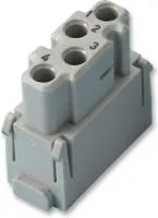 09 14 004 4512, Разъем для тяжелых условий, DIN 41626, Серия Han-Modular, Module, 4 Contacts, Гнездо