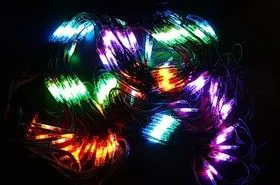 217-129, Гирлянда Сеть 2x3м, черный КАУЧУК, 432 LED Мультиколор