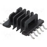 EFD15-K-10P-4S-SMD, Каркас: с выводами, Мат-л: пластик, Кол-во выв: 10, Монтаж: ТНТ