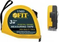 Рулетка FIT 17423 Профи 3м х 16мм, нейлон.покрытие, калибр.лента класс II, магн.крючок