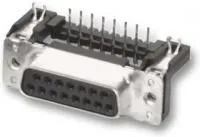 09 66 352 6612, Разъем D Sub, угловой, Standard, Гнездо, Серия D Sub PCB Connectors, 25 контакт(-ов), DB, Пайка