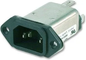 3EEJ1, IEC фильтр, 0.1015 мкФ, 250 В AC, IEC, Сетевой, 3 А, Быстрое Соединение, 1.45 мГн