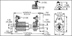 2172BE, LUG FOR ADJUSTABLE RESISTOR