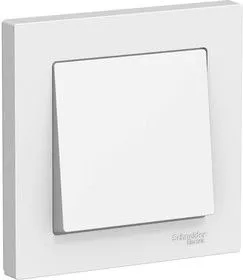 Выключатель 1-кл. ATLAS DESIGN (сх.1) 10АХ в сборе бел. SchE ATN000112
