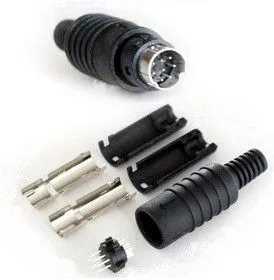 KLS1-294-M-08-B, Разъем mini DIN 8 pin шт пластик на кабель