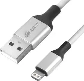 GCR-50787, Кабель 3A 0.5m Apple USB 2.0, AM/Lightning 8pin MFI для Iphone 5/6/7/8/X - поддержка всех IOS, белы